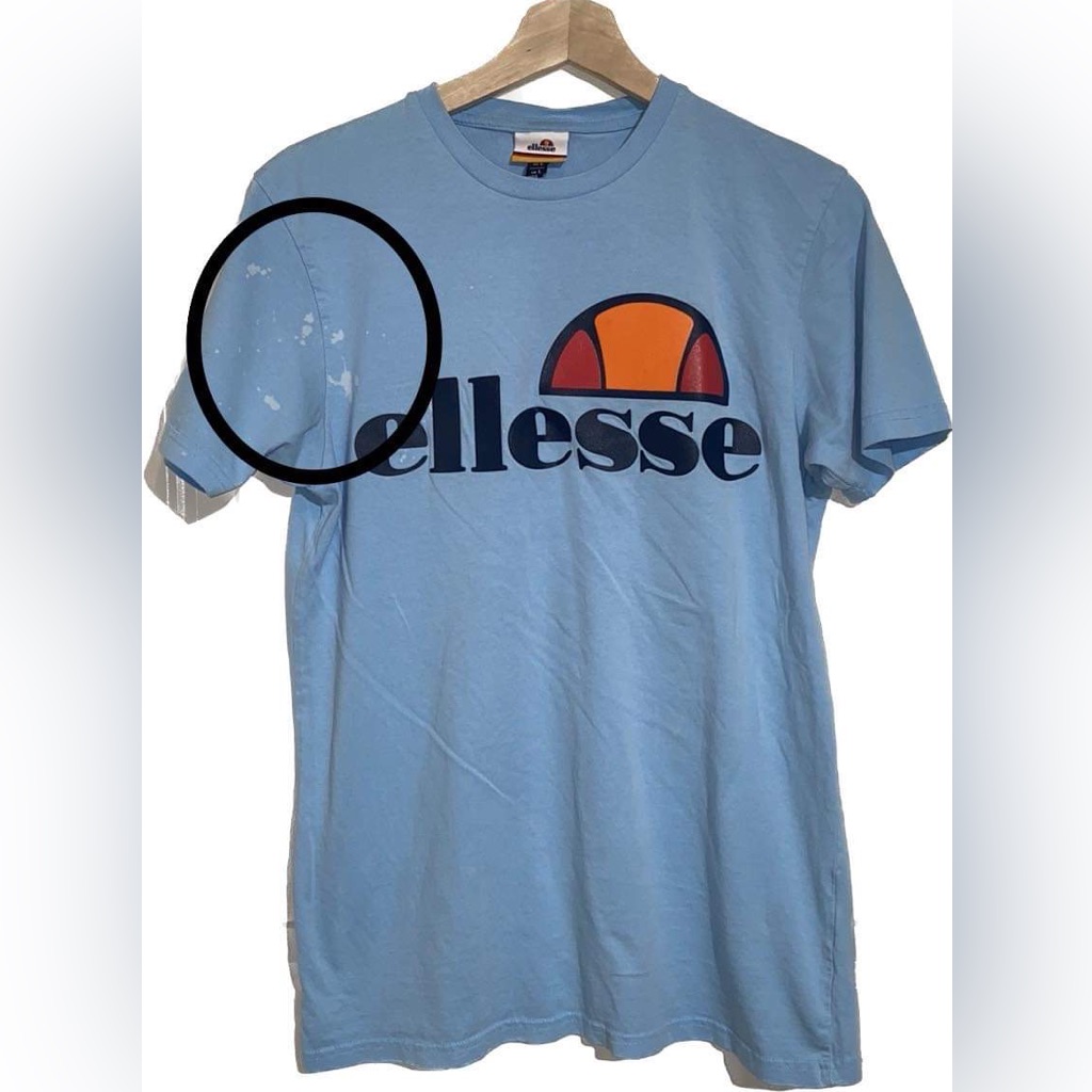 Ellesse TShirt Mens Large Blue Preowned Ellesse TShirt Mens Large Blue Preowned